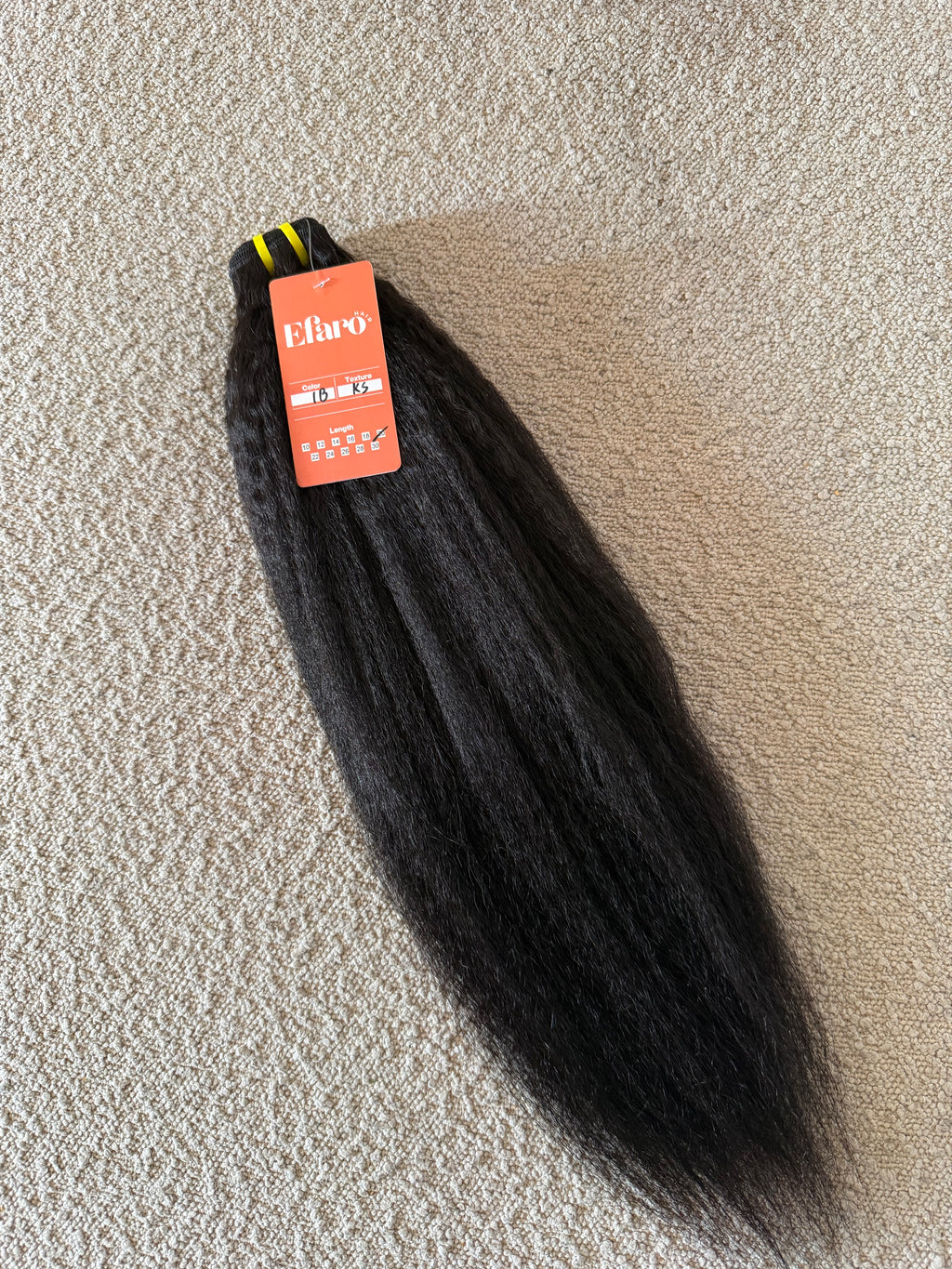 Kinky Straight 100% Human Hair - Lot de 3 bundles